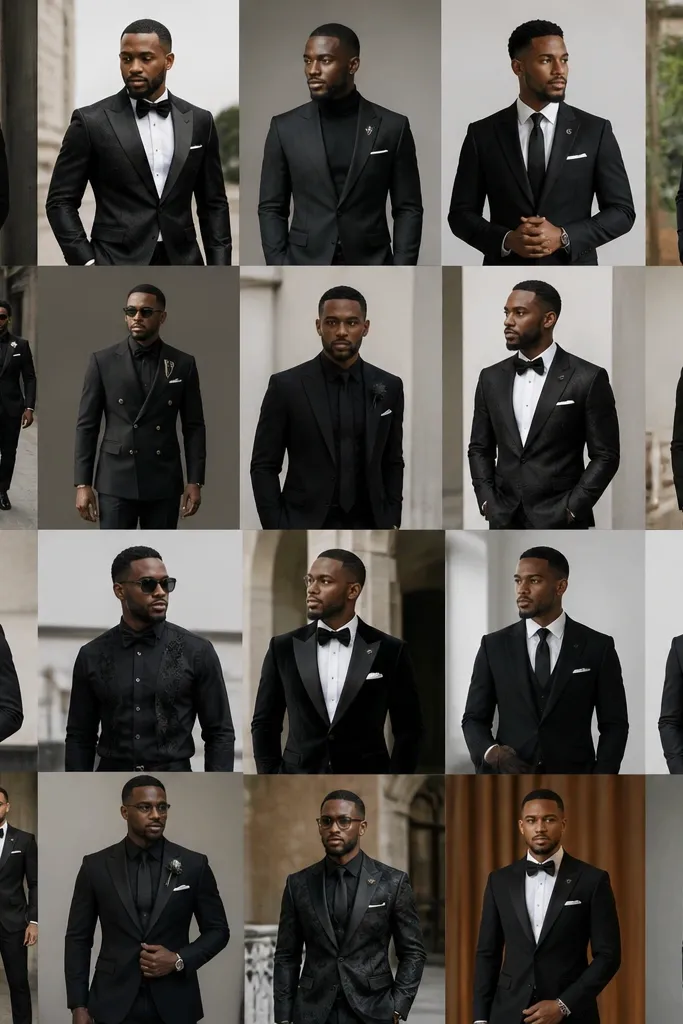 Black Groomsmen Attire Inspiration (20 Looks)