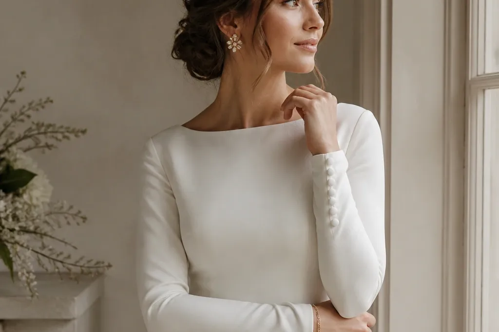 Aesthetic Accessories for a Long Sleeve Wedding Dress