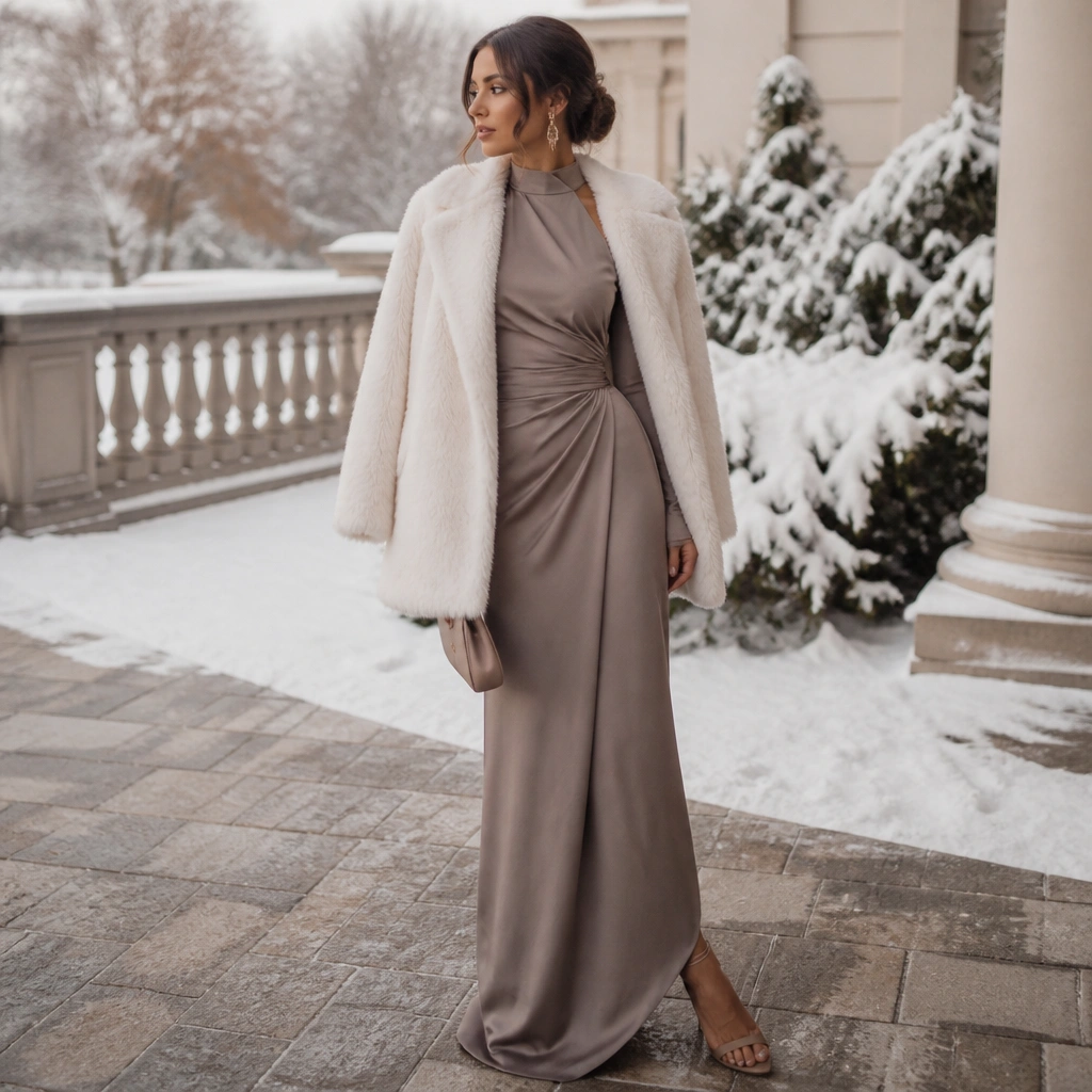 Aesthetic Winter Wedding Guest Outfit Styling