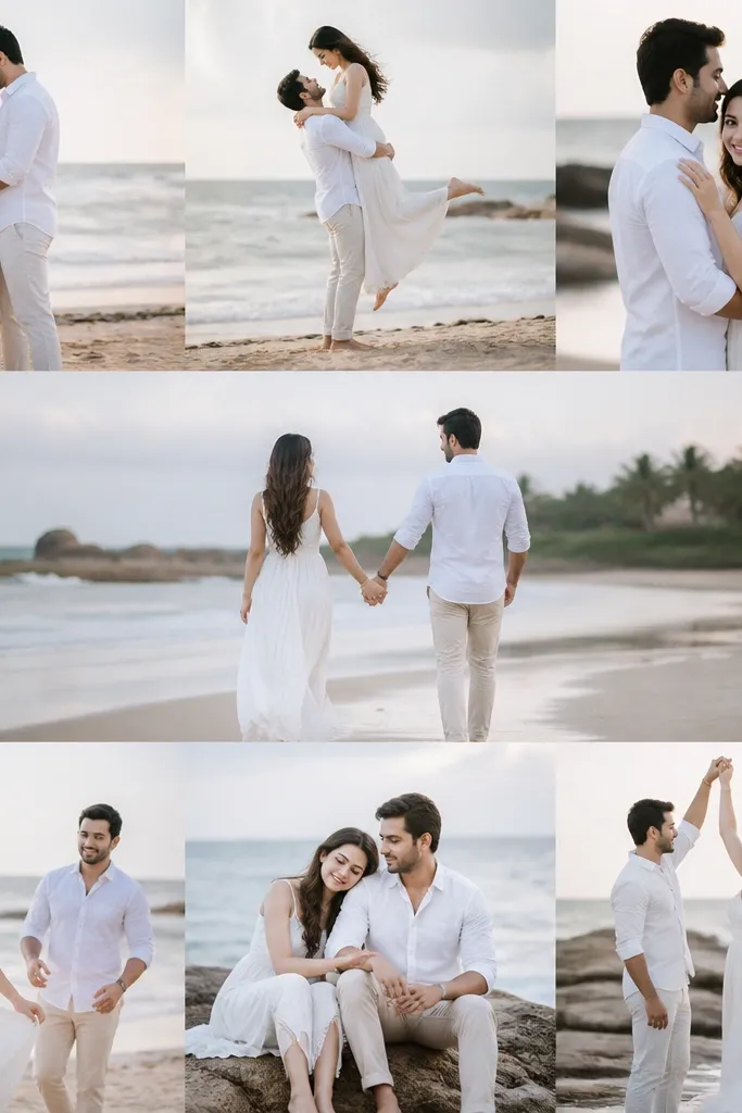 Beach Pre-Wedding Shoot Ideas and Poses