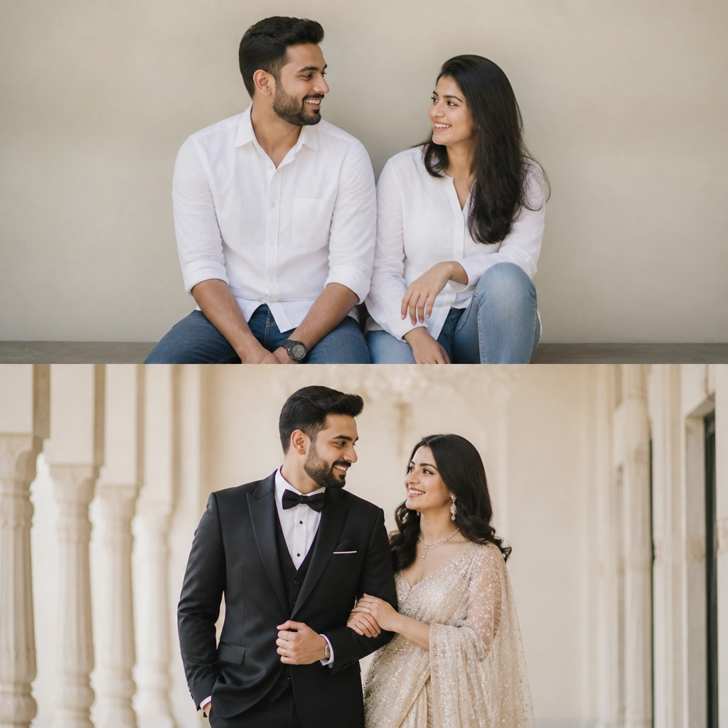Before and After: Pre-Wedding Shoot Ideas Transformations