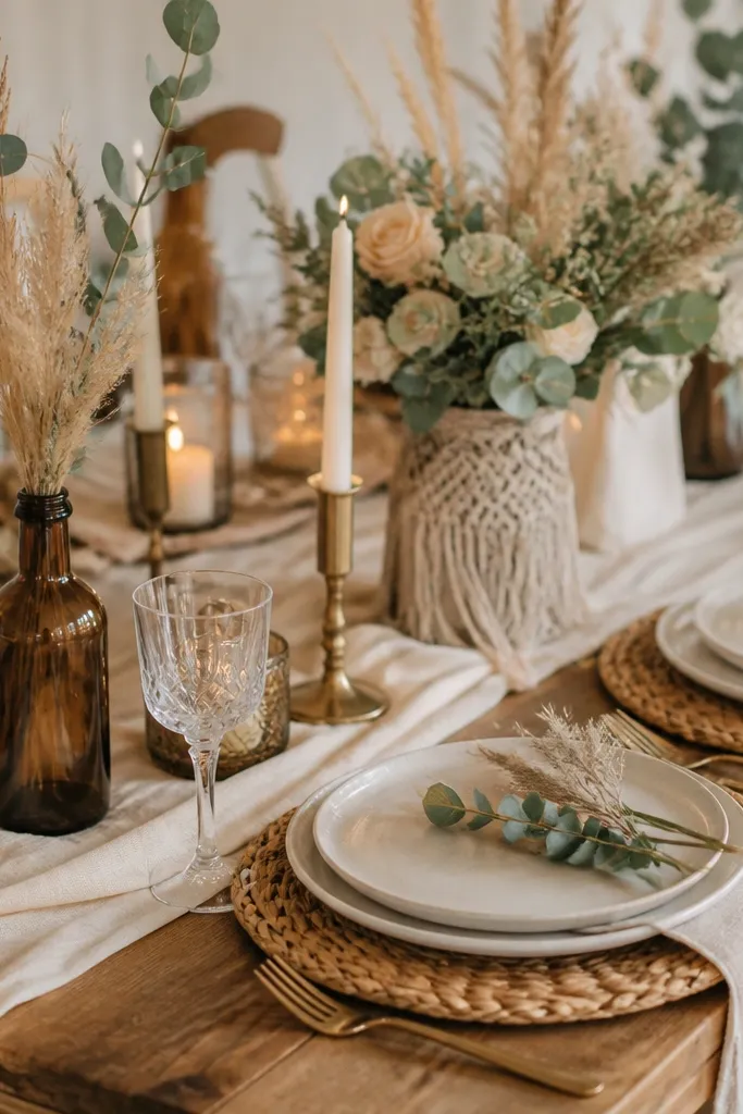 Beginner Boho Wedding Table Decor (Easy Steps)