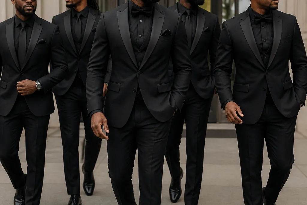 Black Groomsmen Attire That Never Misses