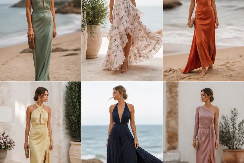 Black Tie Beach Wedding Guest Dress Ideas