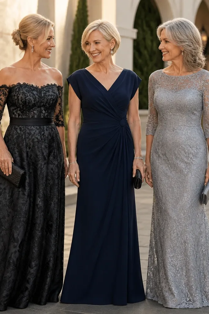 Black Tie Wedding Guest Dresses for Women Over 50