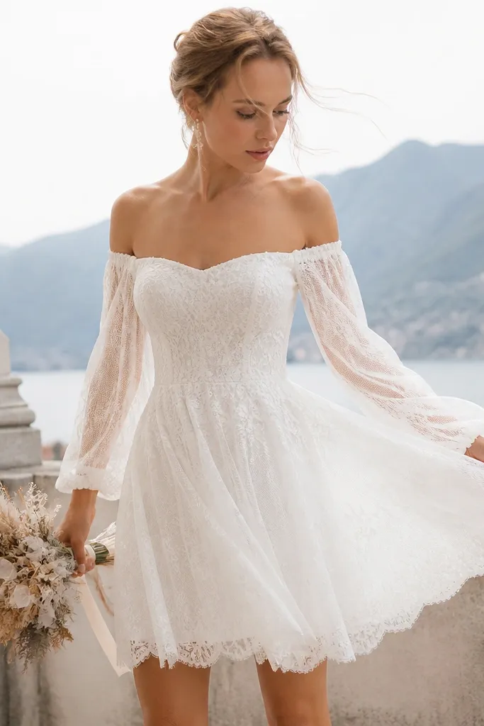 Boho Short Wedding Dresses
