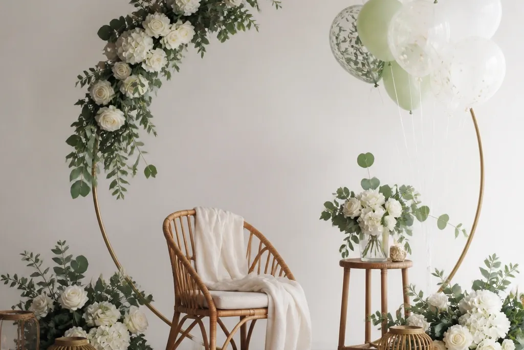 Modern Bride to be decoration ideas minimalist styling