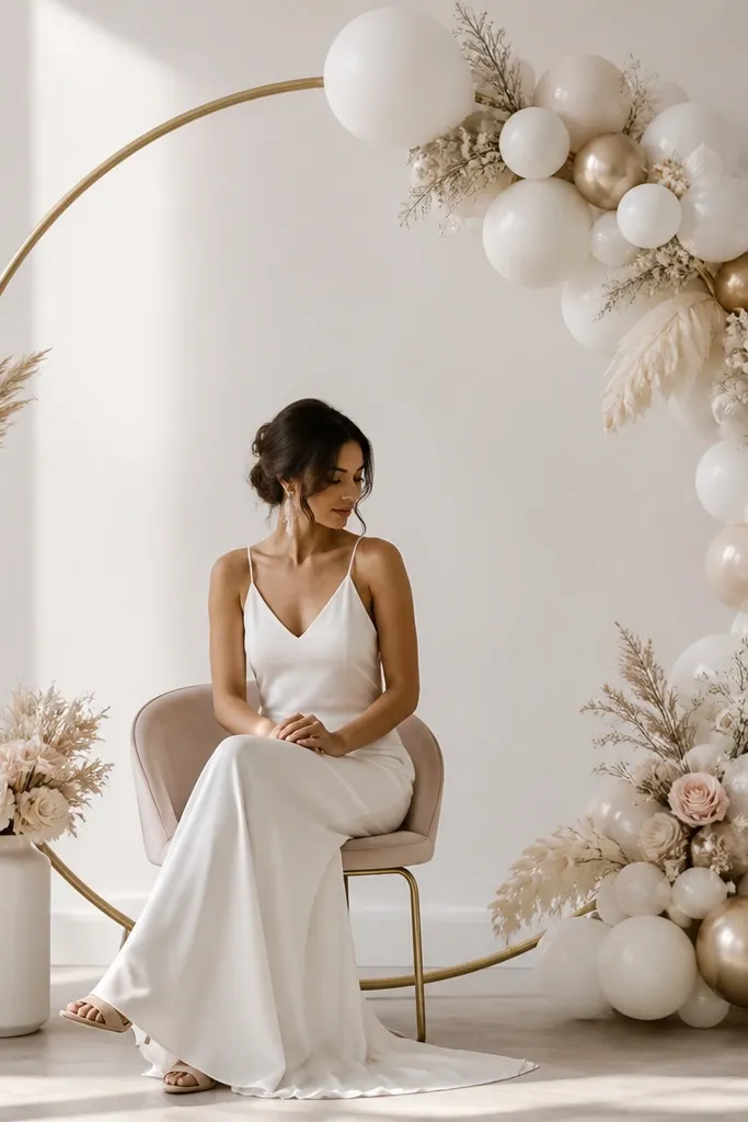 Modern Bride to be decoration ideas minimalist styling