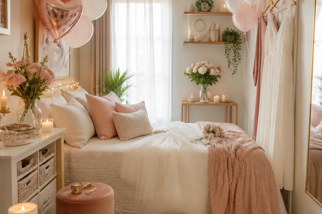 Small Space Bride-to-Be Room Decoration Ideas
