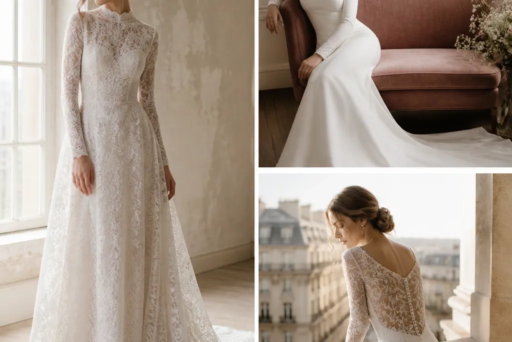 Cozy Long Sleeve Wedding Dress Ideas