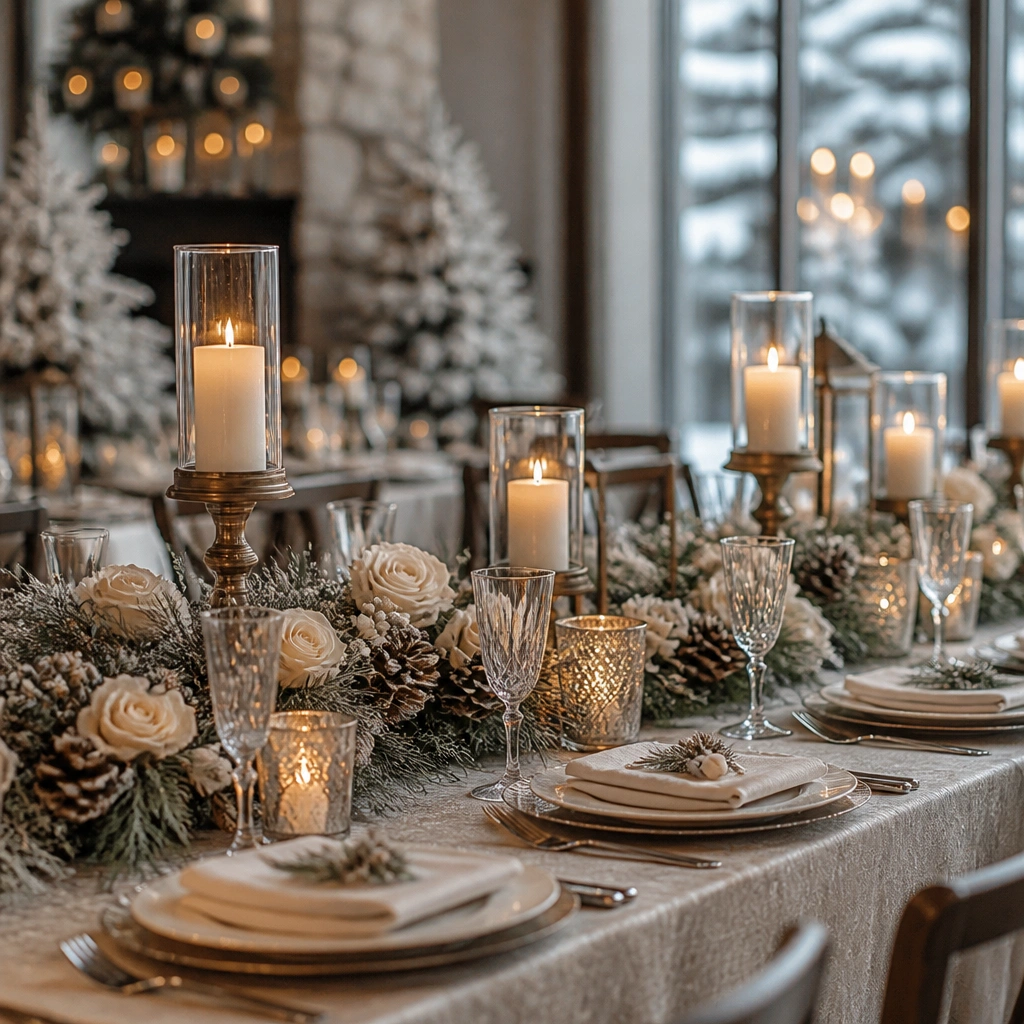 Cozy Winter Wedding Table Decorations for Cold Nights