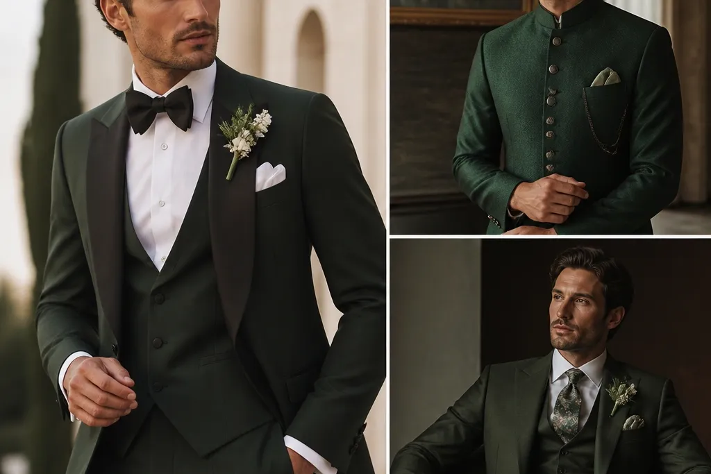 Aesthetic Green Groom Suit Ideas That Look Expensive