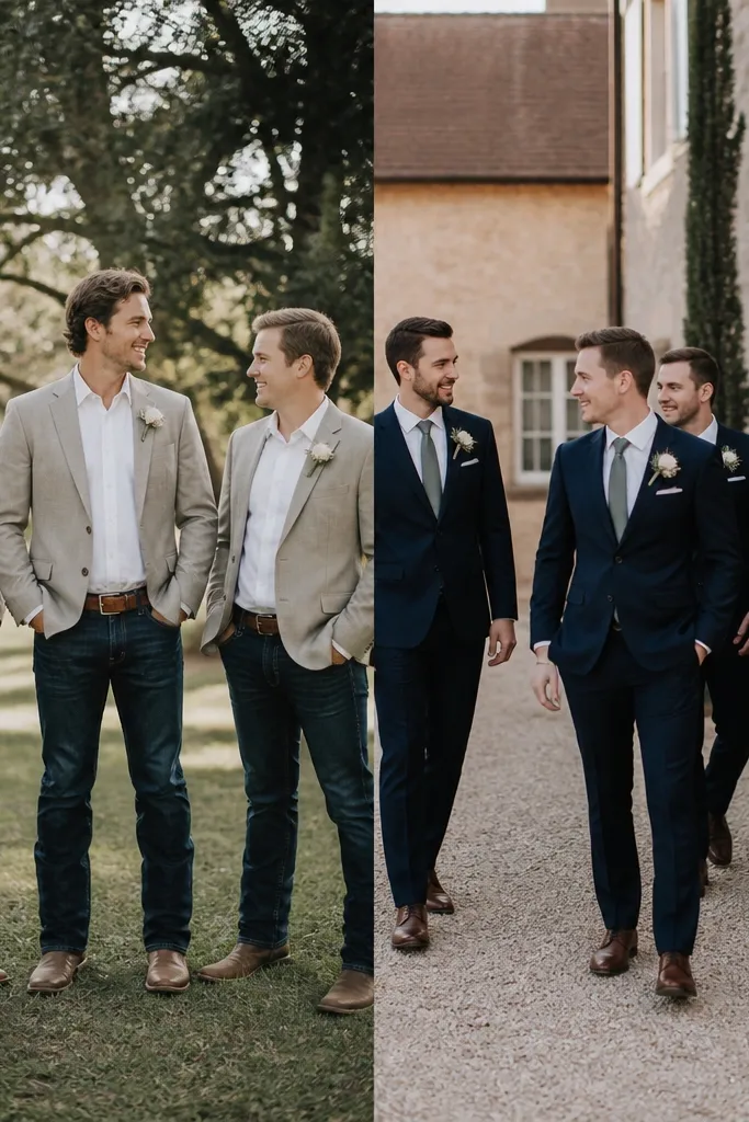 Jeans vs Suit Groomsmen Attire-What’s Worth It?