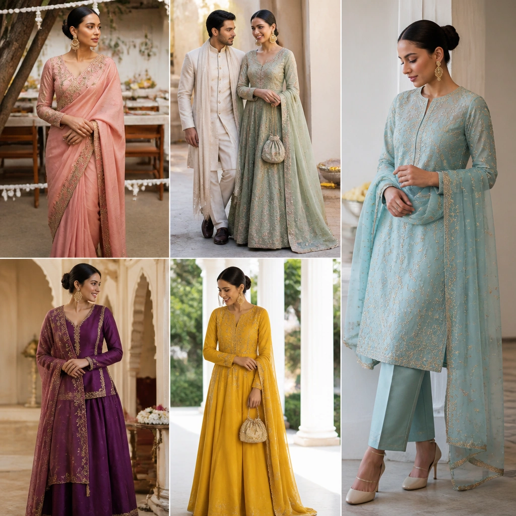Indian Winter Wedding Guest Outfit Ideas
