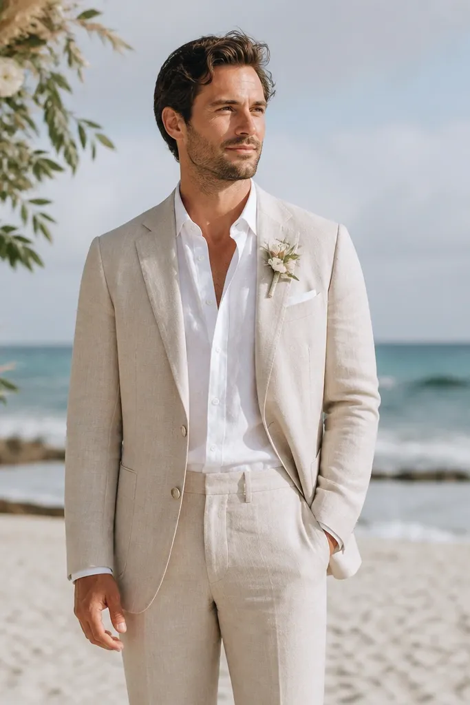Style a Linen Groom Suit for a Beach Wedding (Easy Guide)