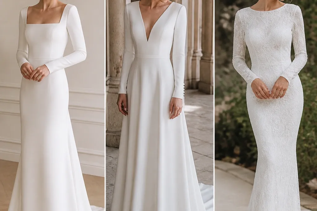 Low Maintenance Long Sleeve Wedding Dress Choices