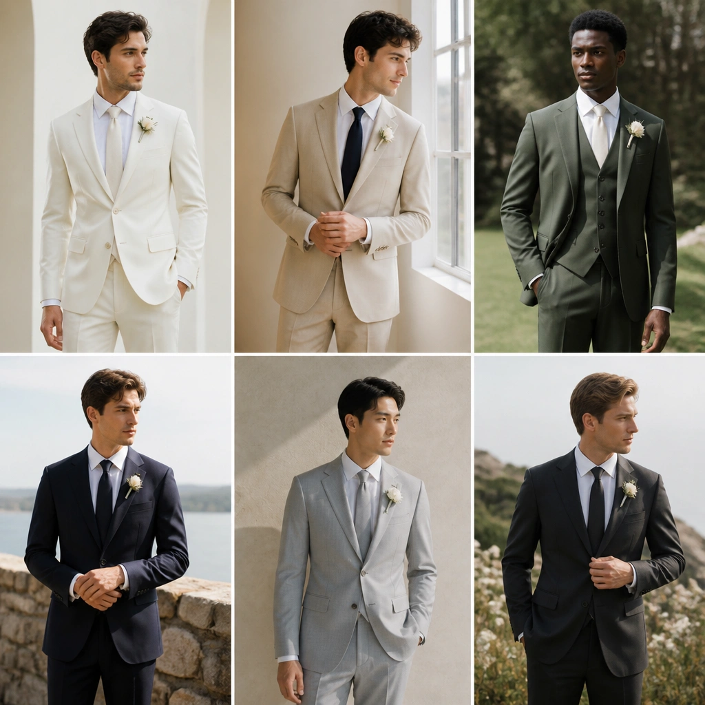 Modern Minimalist Groom Suit Ideas (Clean & Year-Round)