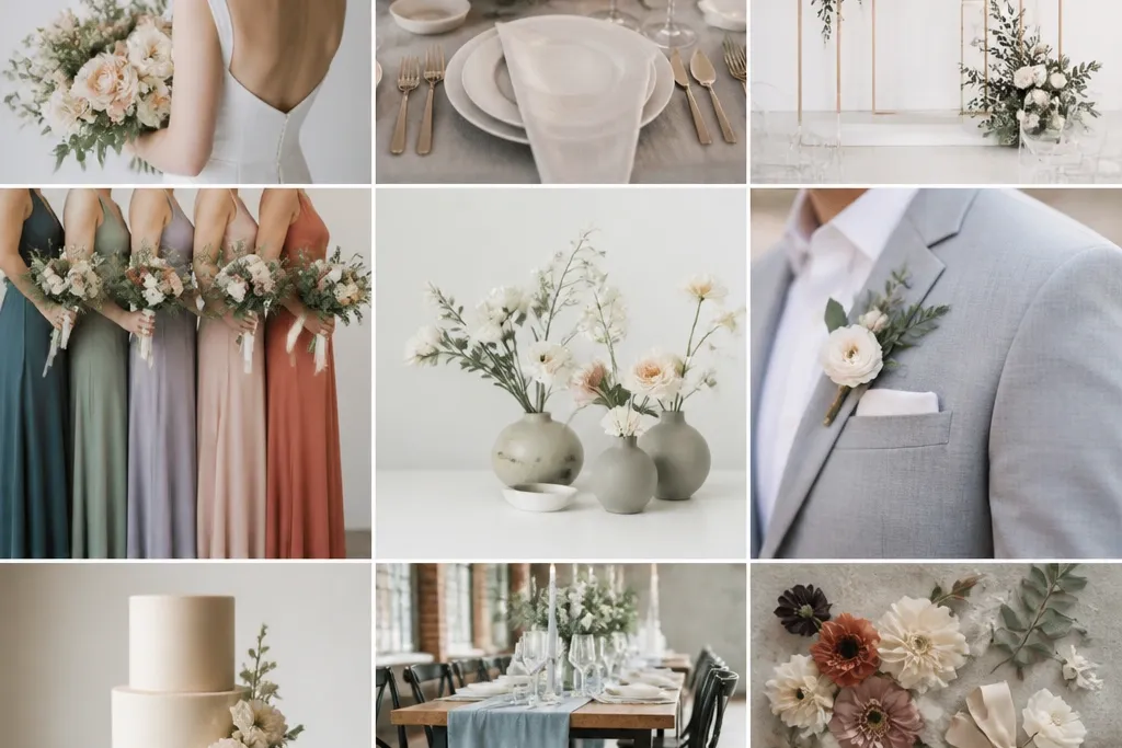 Modern Minimalist Wedding Color Schemes (Year-Round)