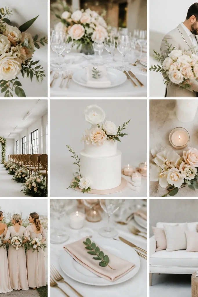 Modern Minimalist Wedding Color Schemes (Year-Round)