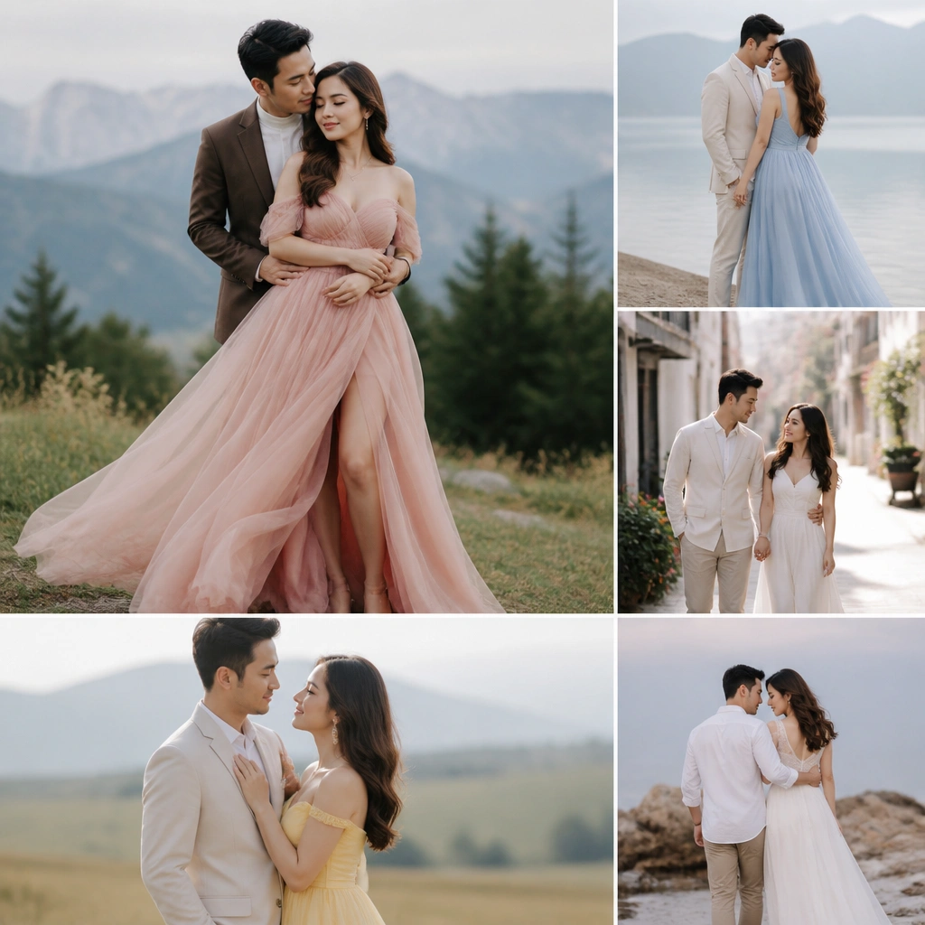 Pre-Wedding Shoot Dress Ideas for the Bride