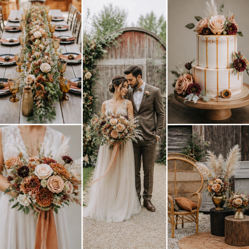 Rustic Wedding Color Schemes