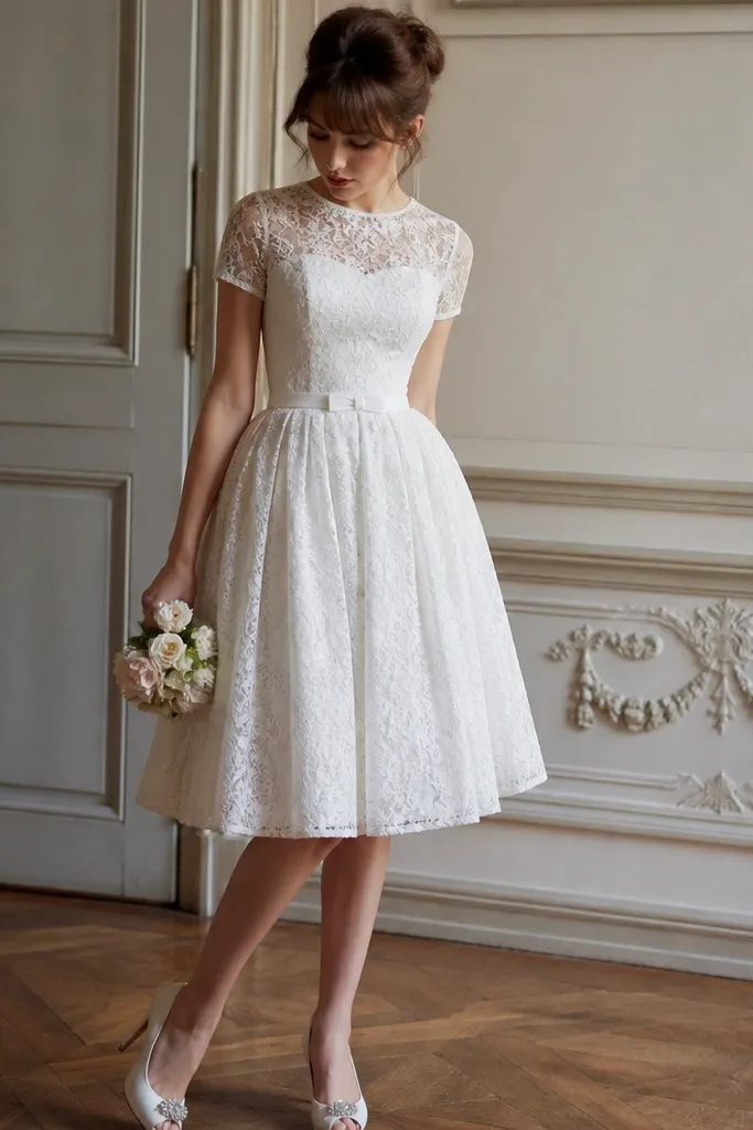 Short Vintage Wedding Dresses