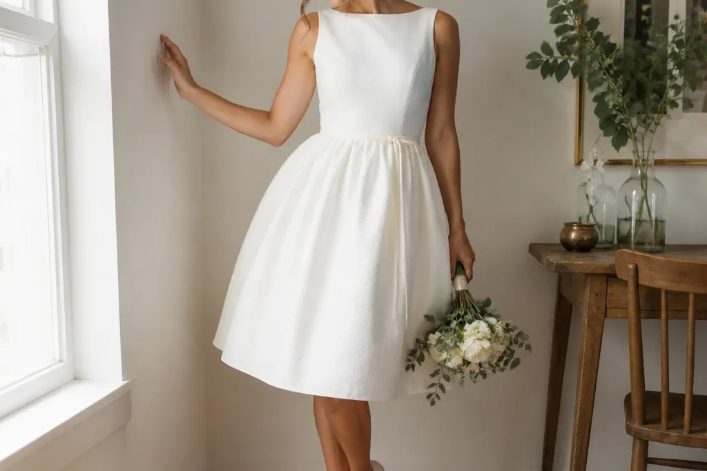 Short Wedding Dress Styling for Small Spaces