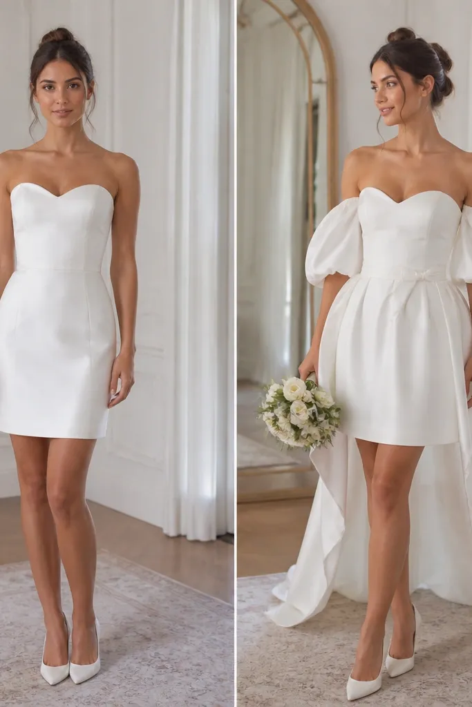 Short Wedding Dress Transformations: Before & After