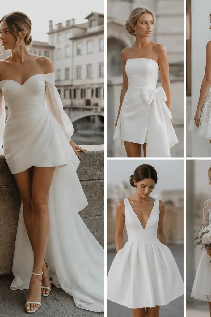 Short White Wedding Dress Ideas