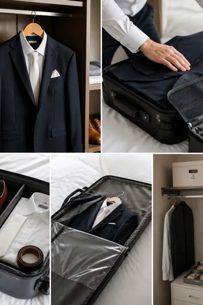 Small-Space Groom Suit Packing & Storage Tips
