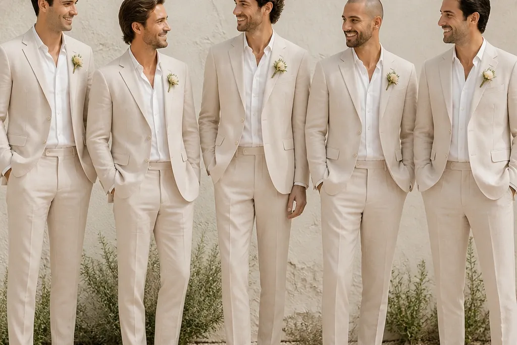 Lightweight Summer Groomsmen Attire for Heat