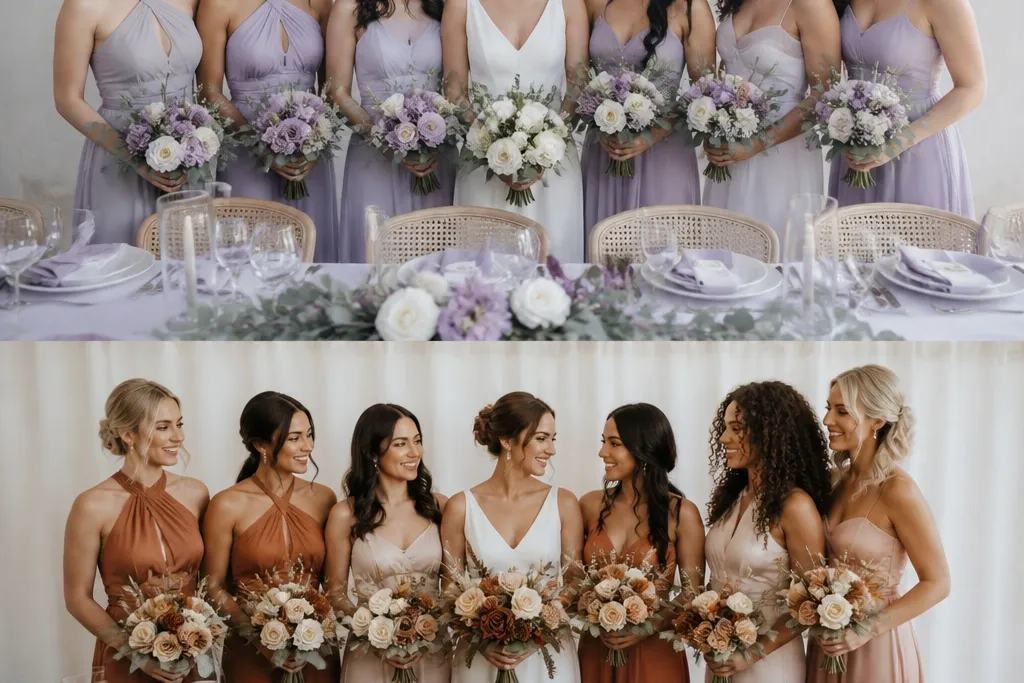 Wedding Color Schemes Before & After Transformation