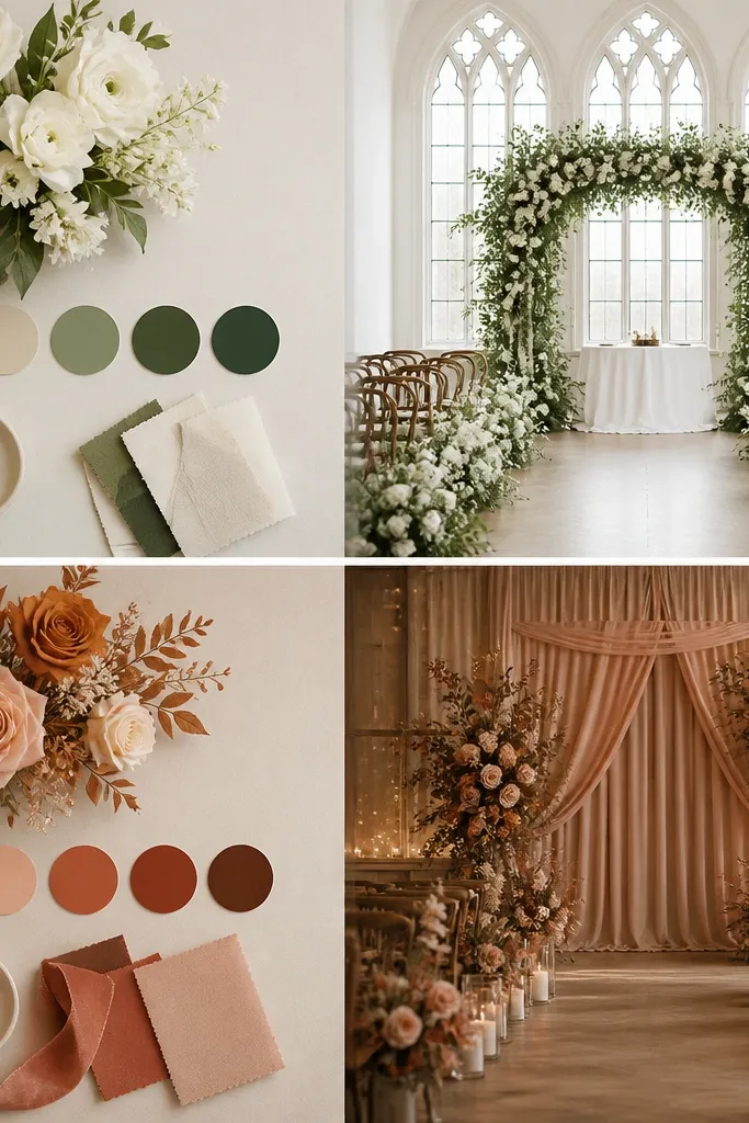 Wedding Color Schemes Before & After Transformation