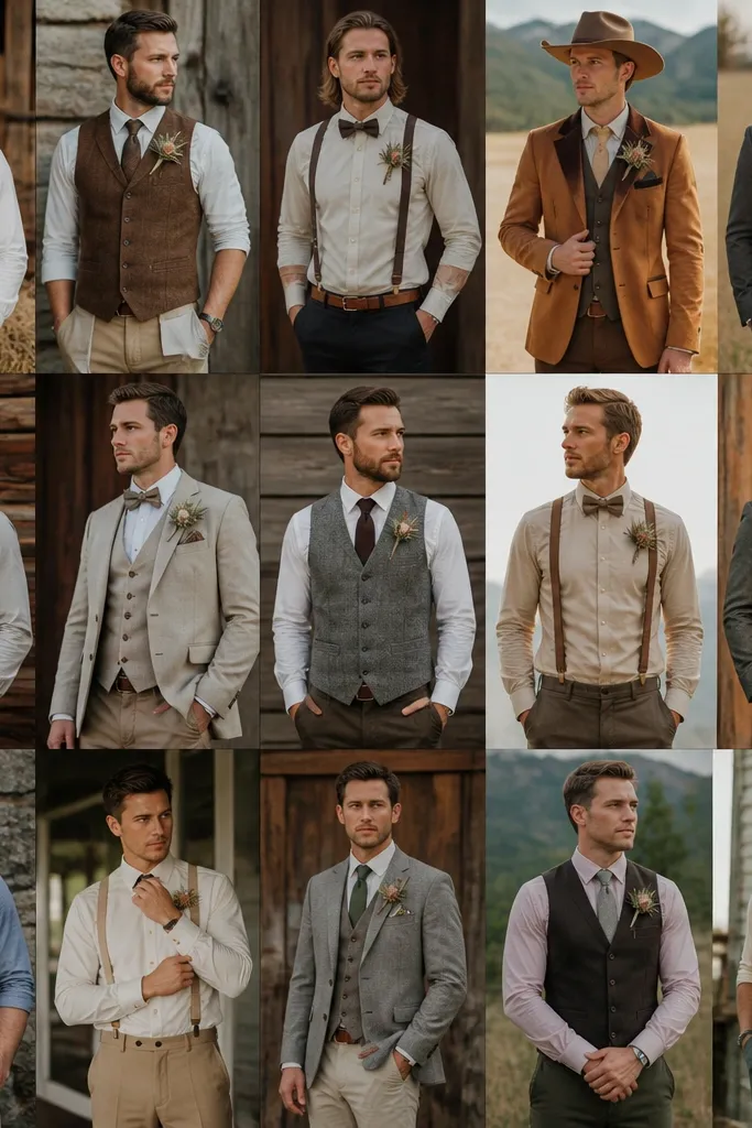 Western Groomsmen Attire (18 Rustic Looks)