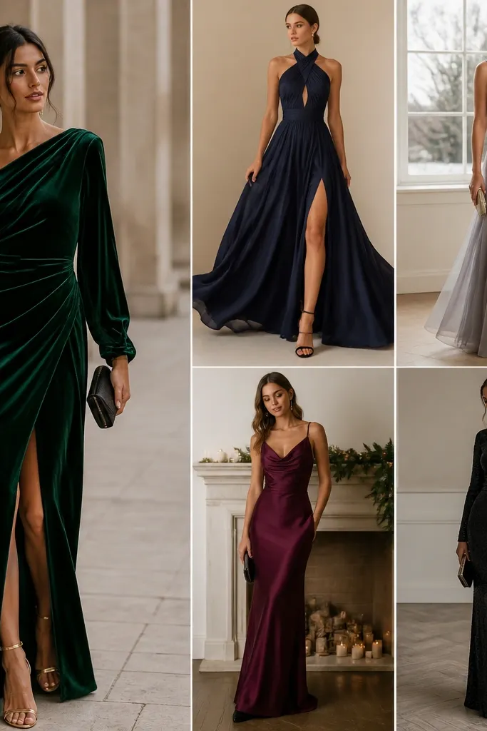 Winter Black Tie Wedding Guest Dress Picks