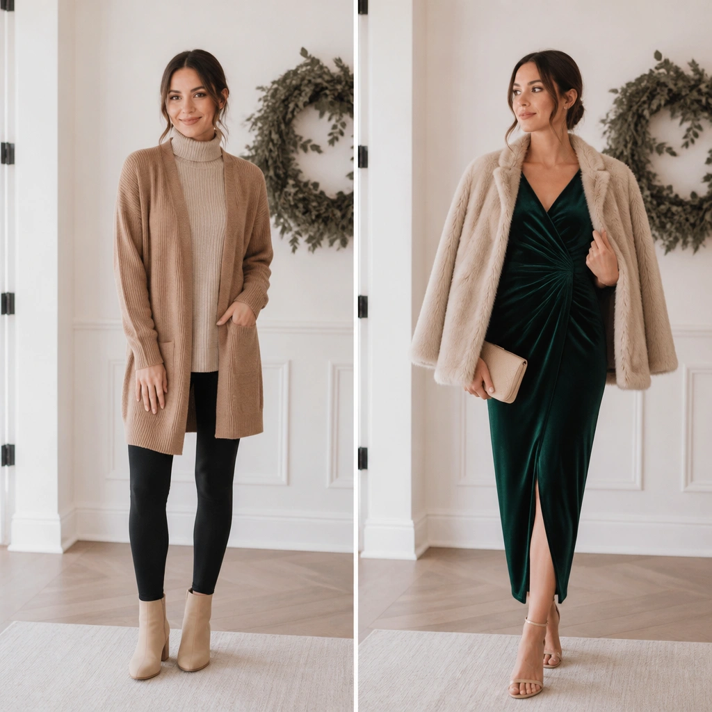 Winter Wedding Guest Outfit Transformation